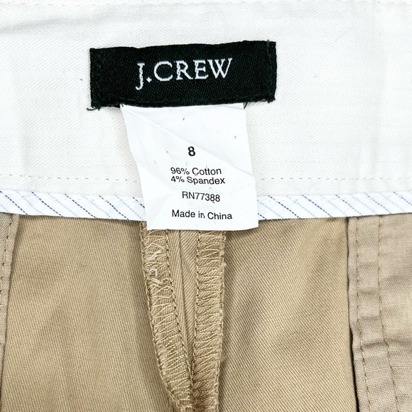 J. Crew Cotton Tan Bermuda Shorts Modern Tailored Fit - Picture 4 of 5